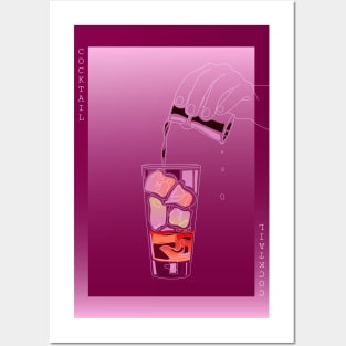 Purple Cocktail Posters and Art